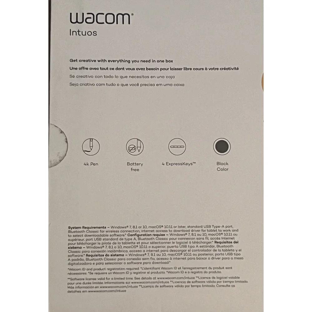 Wacom Intuos CTL-4100 Small Creative Pen Tablet Tested Complete in Box